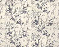 Тканини TUNDER Pewter-07 Сучасне Квіткові/рослинні чорно-білі Жакард  1120