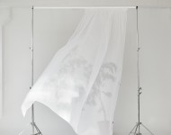 Тканини Nebbia 330cm White 20 Спец. тканини Однотонні чорно-білі Тюль  A004387