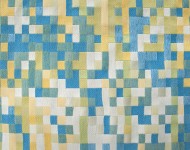 Ткани Pixel 10 Cовременное Клетка желтые!синие Жаккард Бюджетная 16646