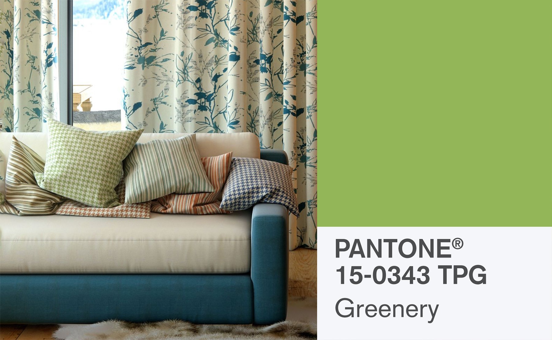 В тренді: 8 інтер’єрних тканин кольору Pantone-2017 від Interior Fabrics